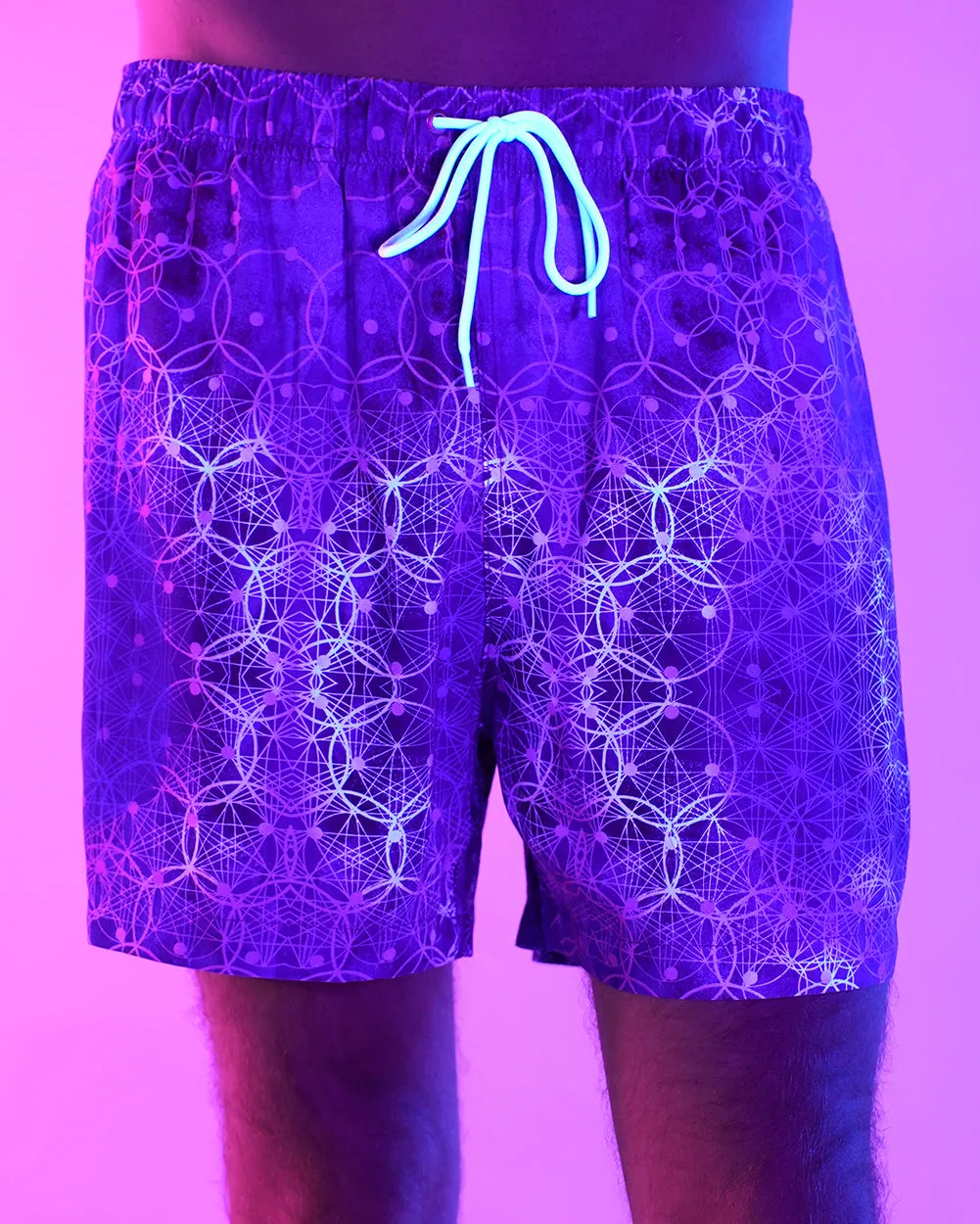 Violet Vibrations Camp Shorts sold by iHeartRaves product image thumbnail 2