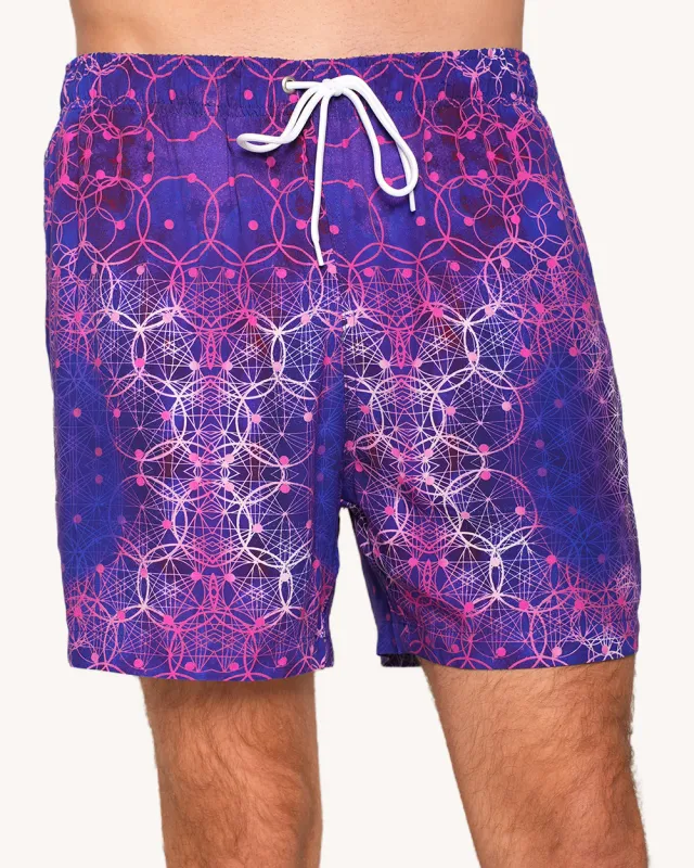 Violet Vibrations Camp Shorts sold by iHeartRaves