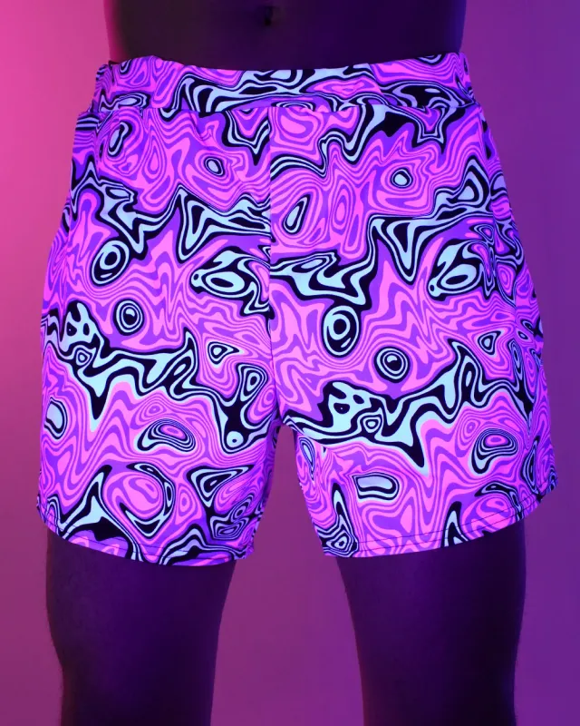 Rolita Couture x iHR Ultraviolet Vortex Easy Rider Shorts sold by iHeartRaves