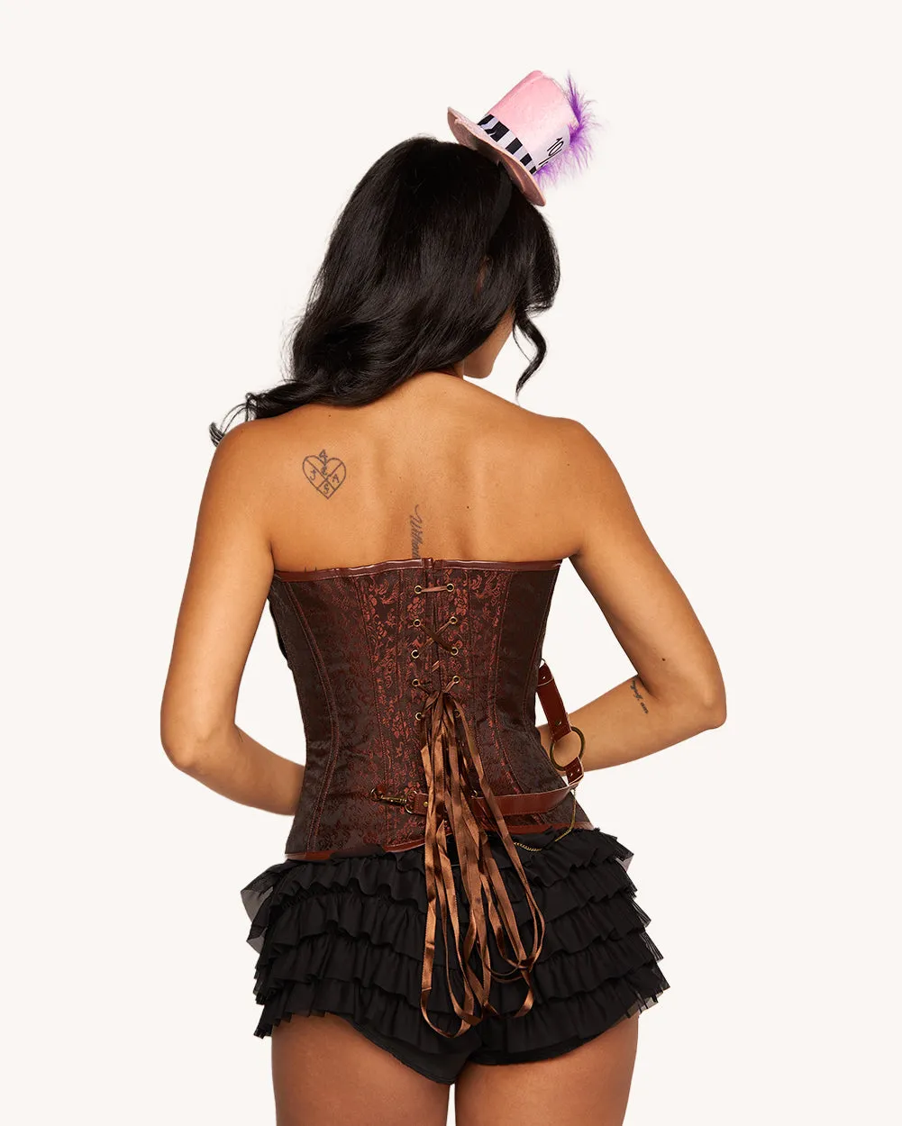 Mad Hatter Mami Halter Corset Top sold by iHeartRaves product image thumbnail 2