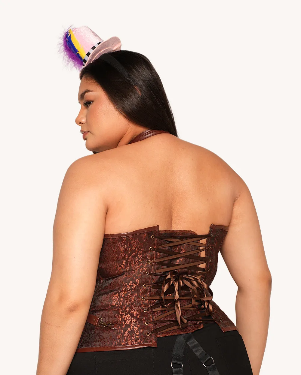 Mad Hatter Mami Halter Corset Top sold by iHeartRaves product image thumbnail 5