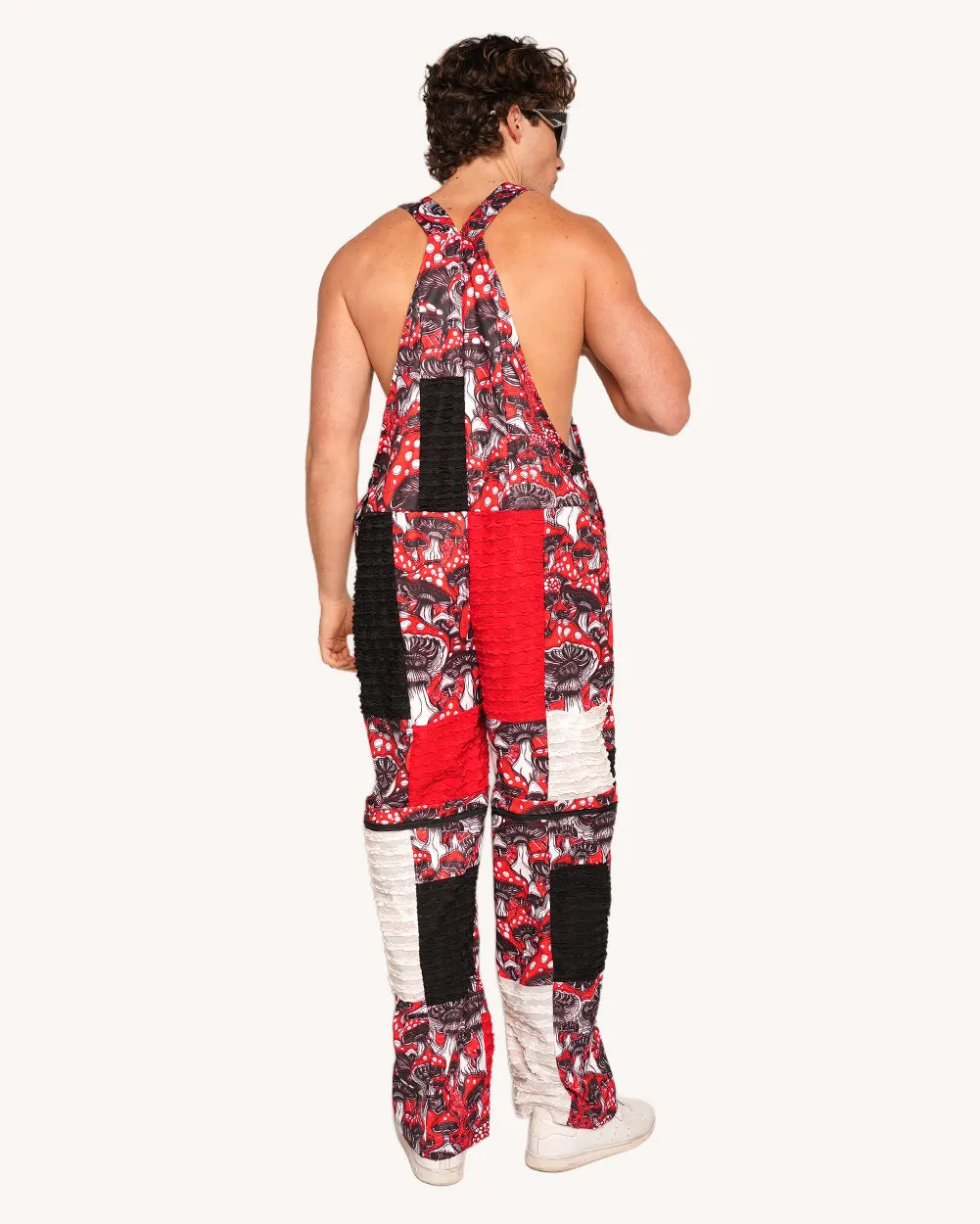 Secret of Life Mushroom Zip Off Overalls sold by iHeartRaves product image thumbnail 5