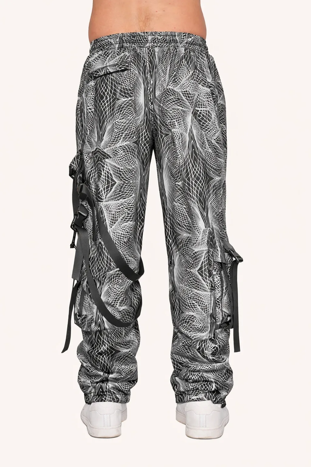 Flashbang Silver Reflective Cargo Joggers sold by iHeartRaves product image thumbnail 2