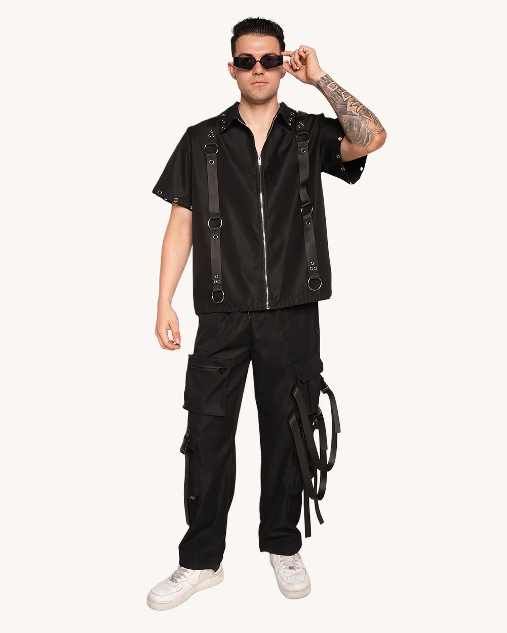 Bow Down Men's Zip Up Top sold by iHeartRaves product image thumbnail 3