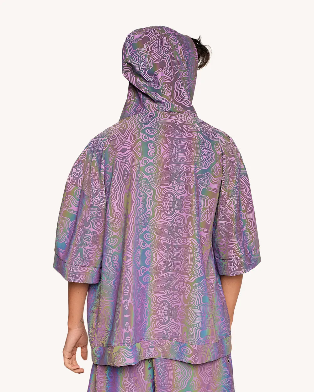Twisted Reality Purple Rainbow Reflective Robe sold by iHeartRaves product image thumbnail 4