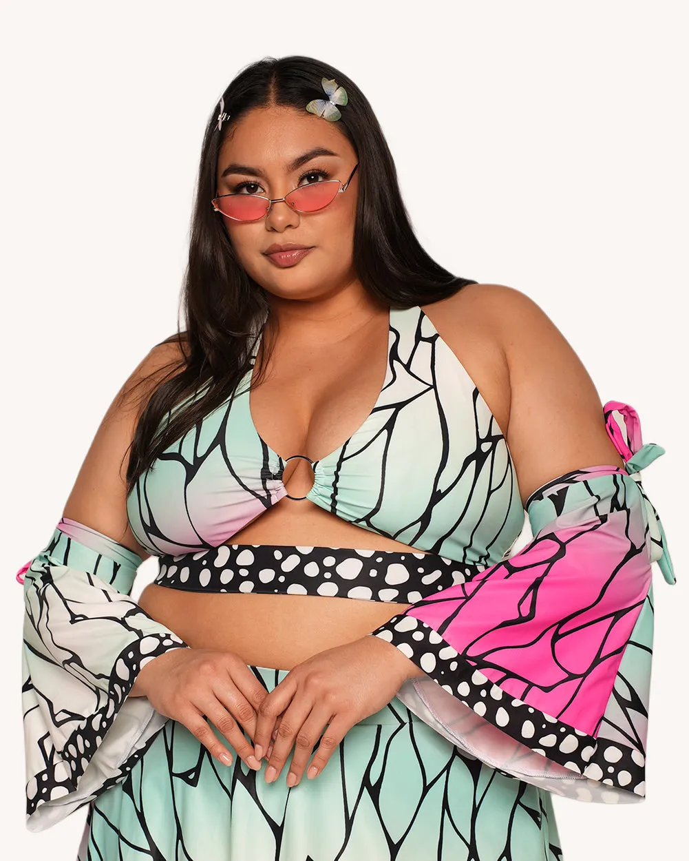 Butterfly Dance Top with Sleeves sold by iHeartRaves product image thumbnail 4