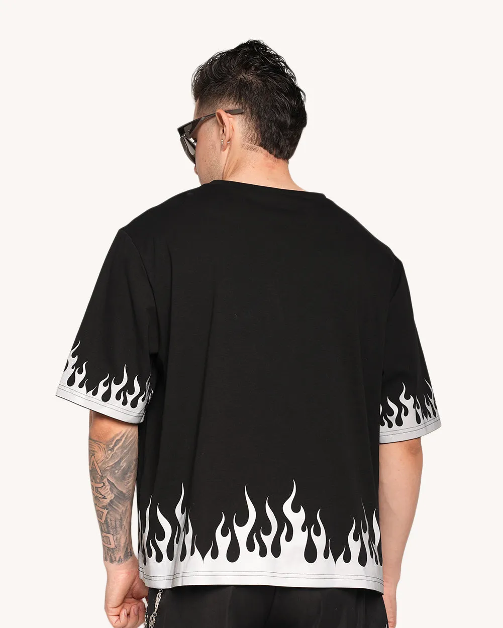 White Hot Chaos Men's Silver Reflective Tee sold by iHeartRaves product image thumbnail 4