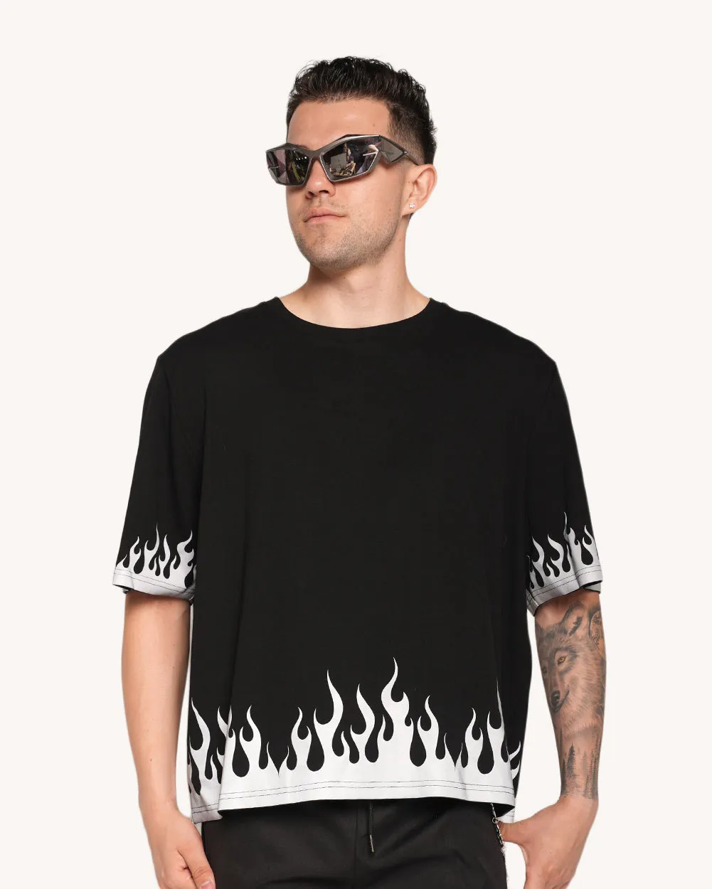 White Hot Chaos Men's Silver Reflective Tee sold by iHeartRaves product image thumbnail 3