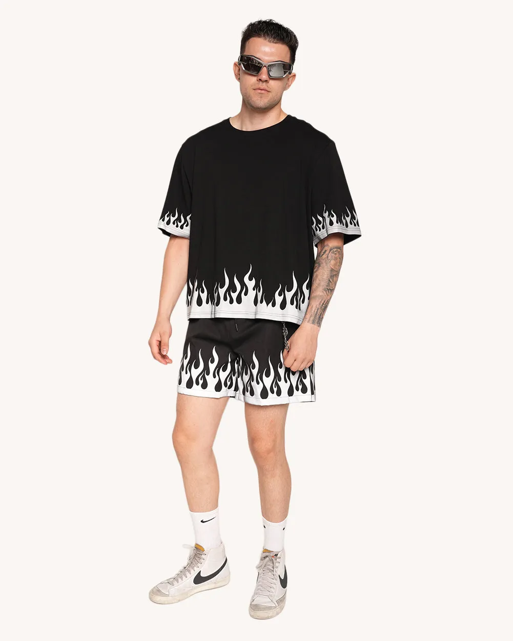White Hot Chaos Men's Silver Reflective Tee sold by iHeartRaves product image thumbnail 5