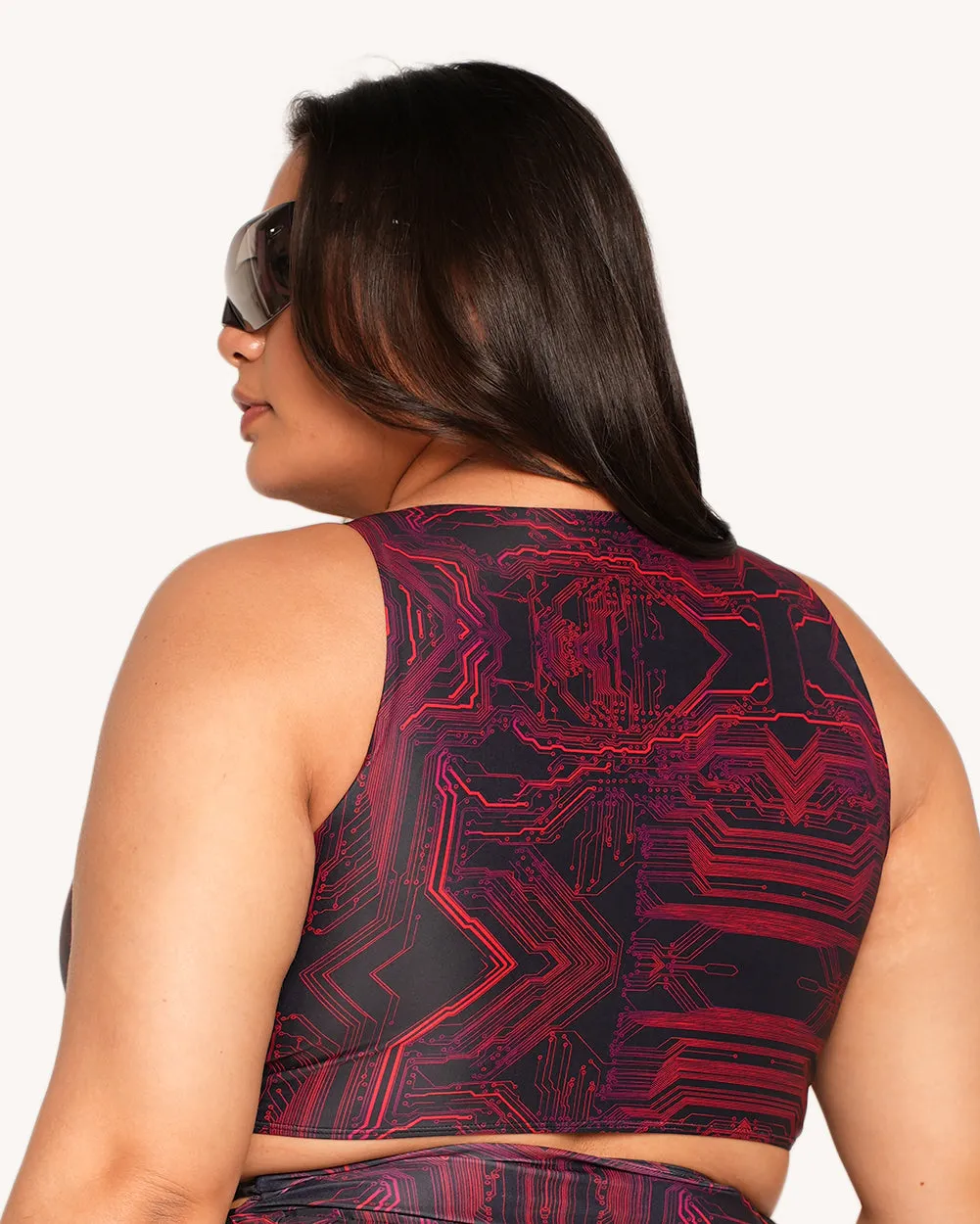 Infinite Matrix Lace Up Top sold by iHeartRaves product image thumbnail 5
