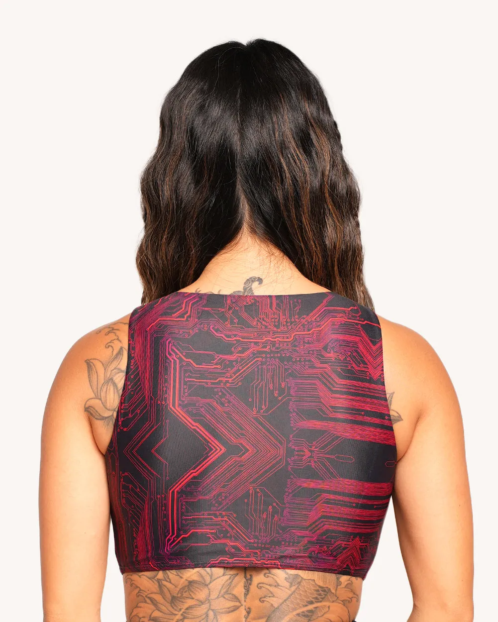 Infinite Matrix Lace Up Top sold by iHeartRaves product image thumbnail 2