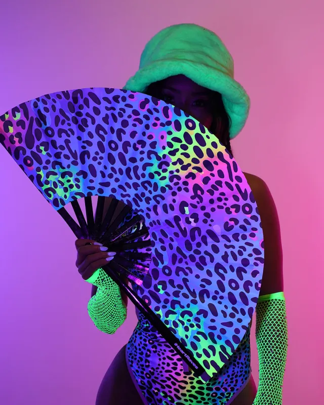 Cosmic Jungle Hand Fan made by iHeartRaves