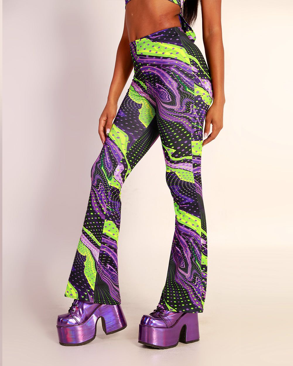 Retro Wave Bell Bottoms sold by iHeartRaves product image thumbnail 3