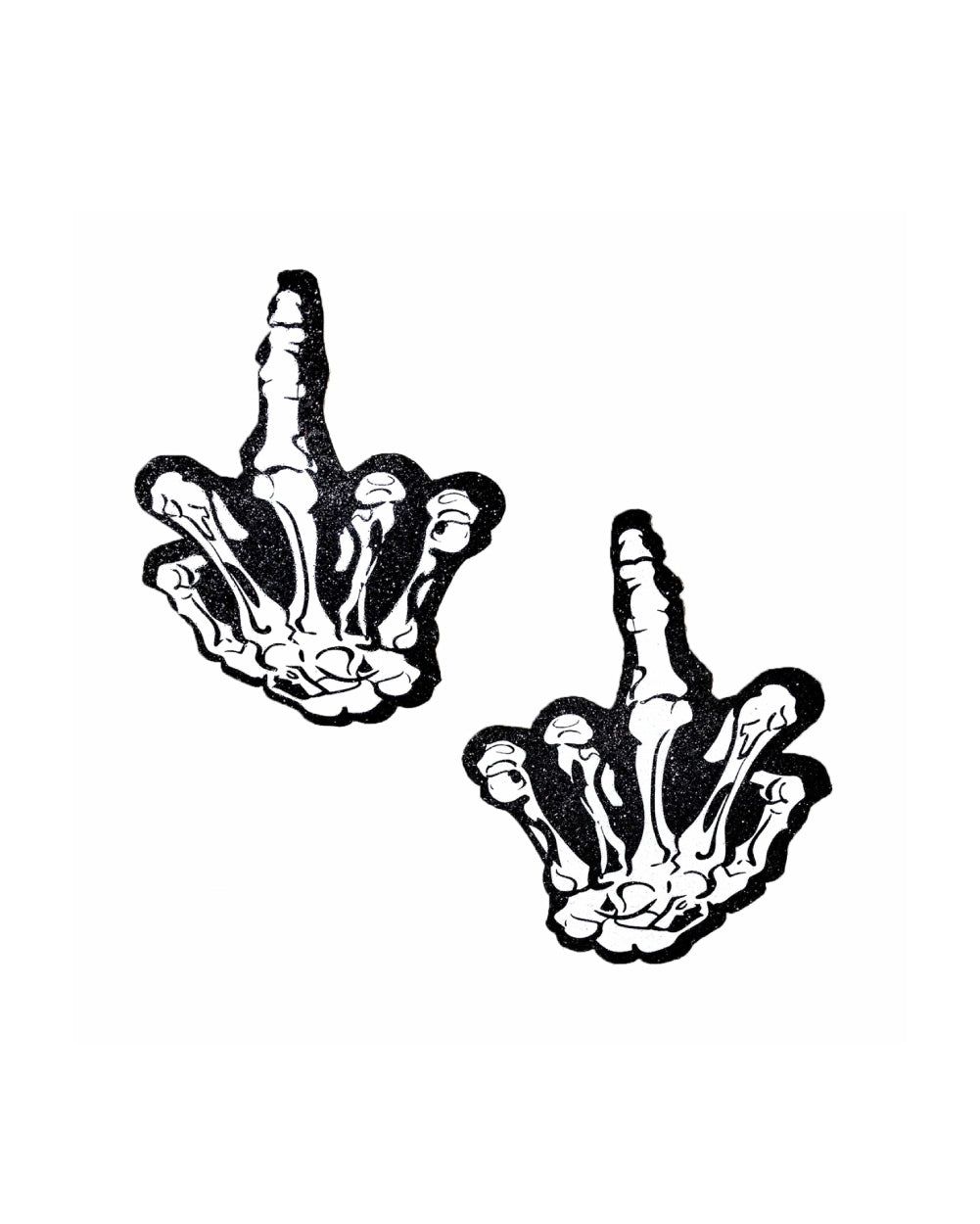 Neva Nude FU Glitter Hand Pasties sold by iHeartRaves