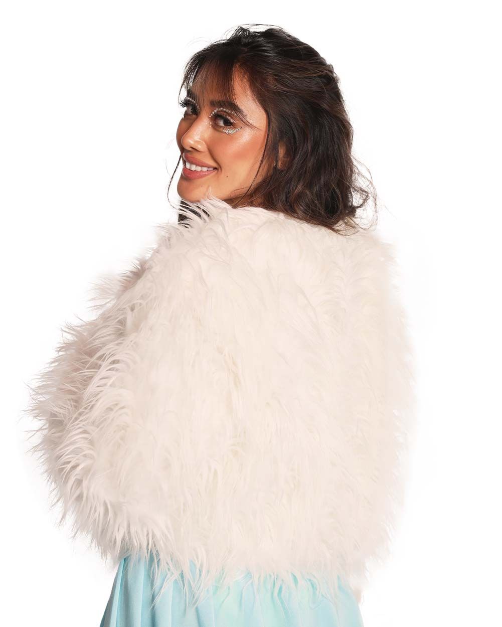 Finish Line Fur Jacket-Ivory sold by iHeartRaves product image thumbnail 4
