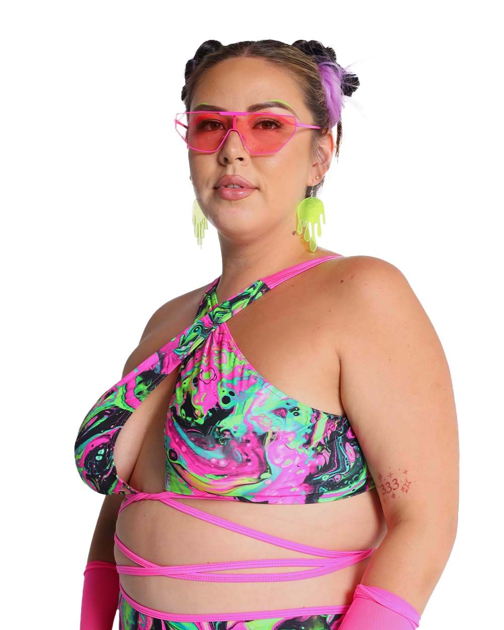 Rolita Couture x iHR Lava Psychedelia Wrap Top sold by iHeartRaves product image thumbnail 9