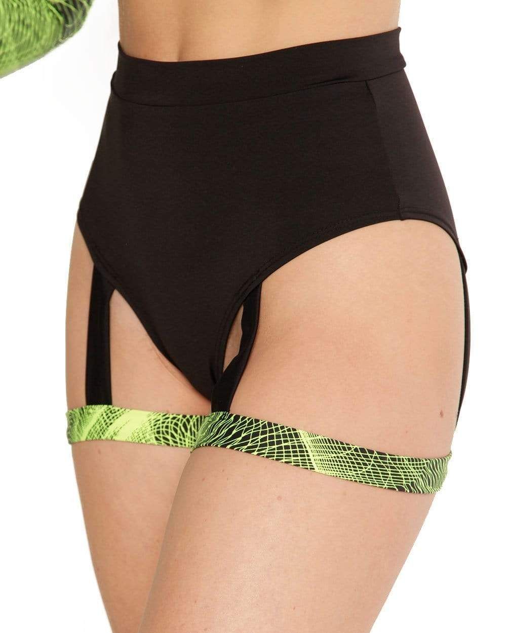 Break the Matrix High Waisted Harness Booty Shorts sold by iHeartRaves product image thumbnail 14