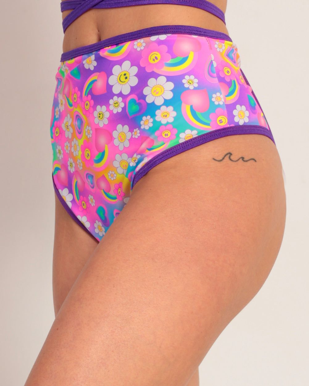 Rolita Couture x iHR Poppy Petals Scrunch Bottoms sold by iHeartRaves product image thumbnail 5