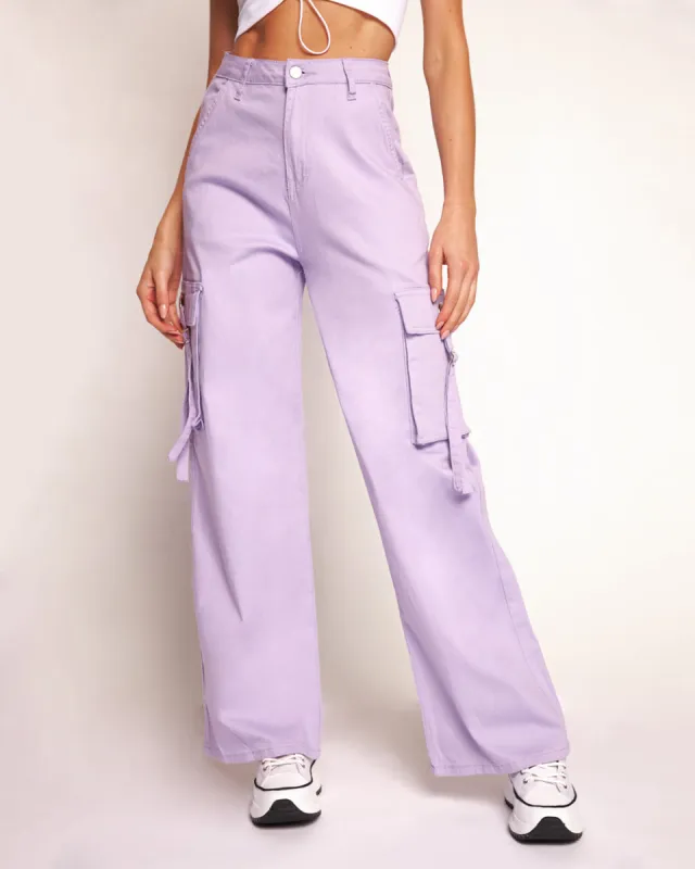 Lilac Loving Wide Leg Pants sold by iHeartRaves
