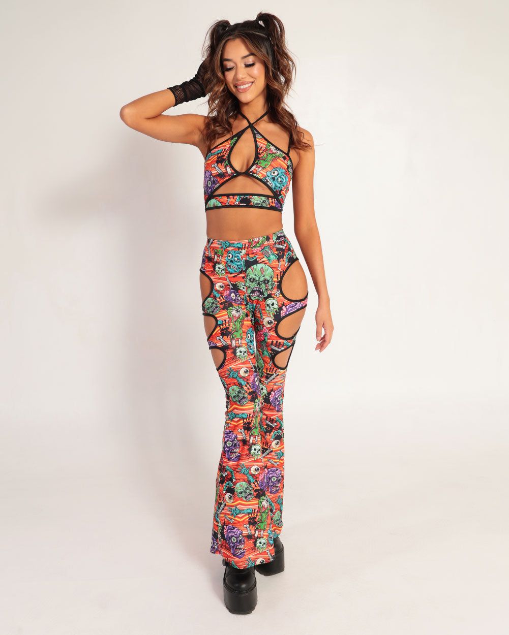 Chaos & Order Bell Bottom Pants sold by iHeartRaves product image thumbnail 5