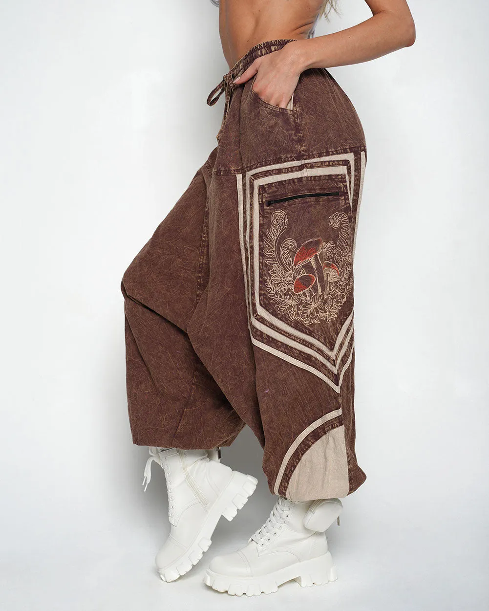 No Thoughts Just Vibes Unisex Harem Pants sold by iHeartRaves product image thumbnail 4