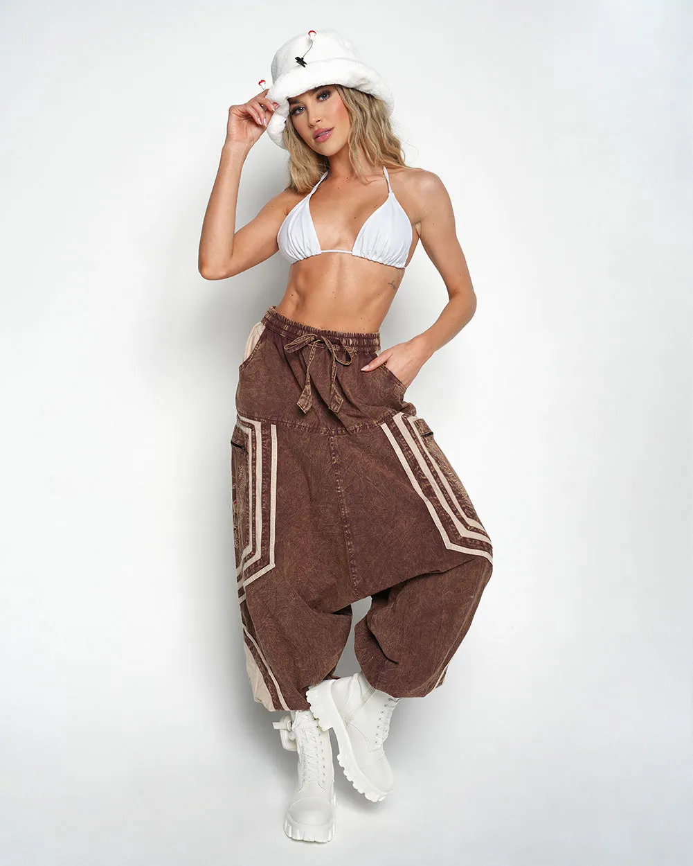 No Thoughts Just Vibes Unisex Harem Pants sold by iHeartRaves product image thumbnail 5