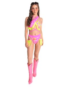 Rolita Couture x iHR Fractal Flashbacks Fringe Bottom sold by iHeartRaves