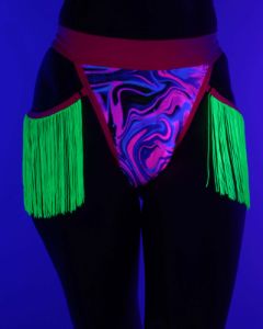 Rolita Couture x iHR Fractal Flashbacks Fringe Bottom sold by iHeartRaves