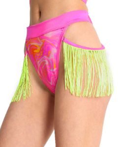 Rolita Couture x iHR Fractal Flashbacks Fringe Bottom sold by iHeartRaves