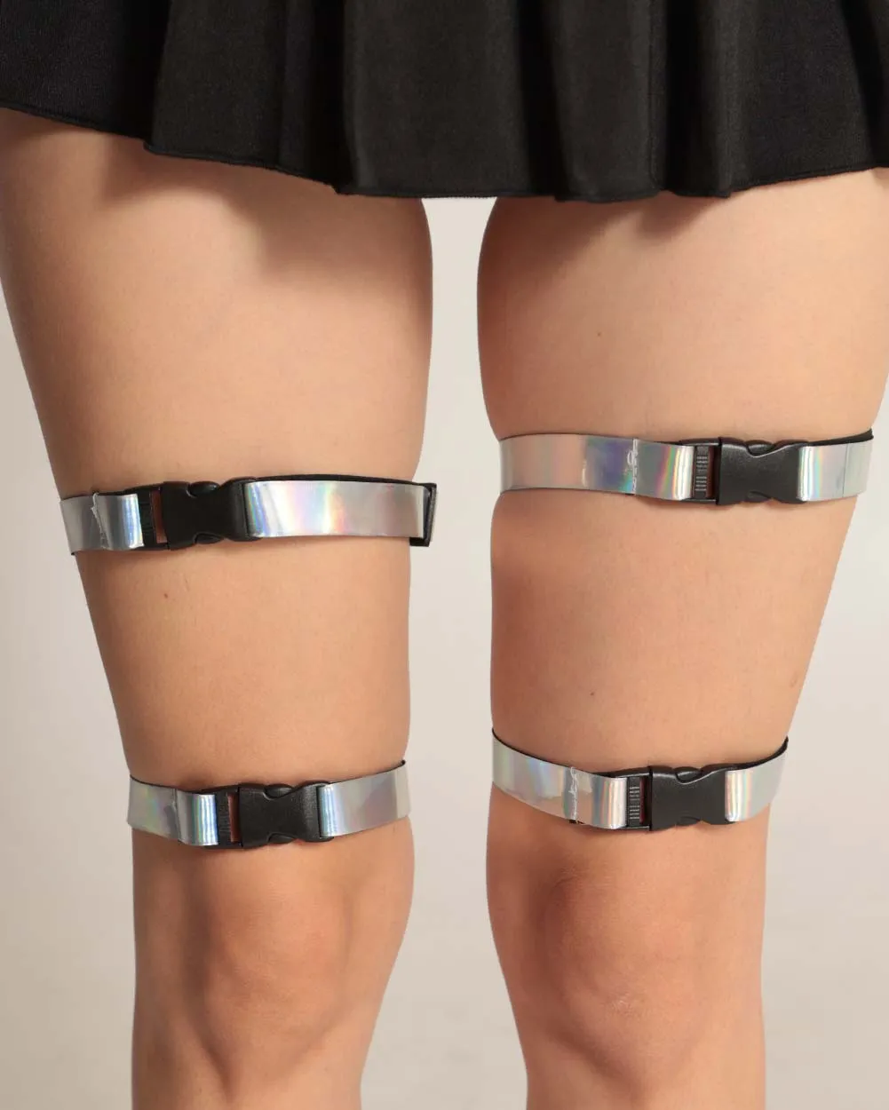 Stormy Bolt Holo Speed Clasp Pair Leg Garters sold by iHeartRaves product image thumbnail 2