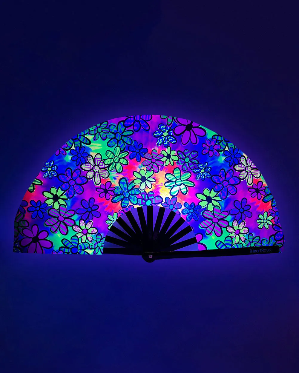 Daisy Dreamland UV Reactive Hand Fan sold by iHeartRaves product image thumbnail 2