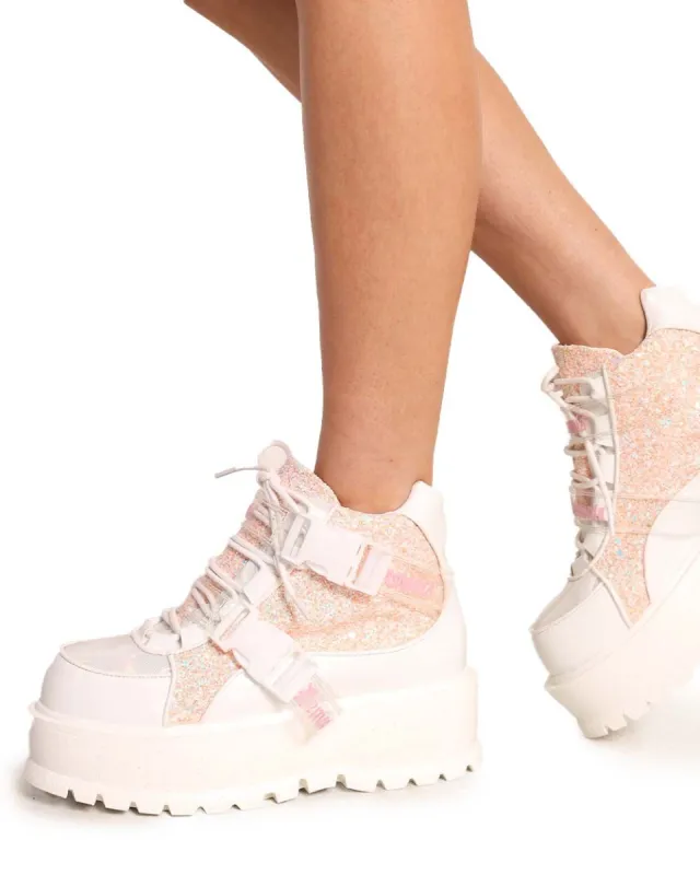 Demonia Believe Ur Galaxy Holo Boots sold by iHeartRaves