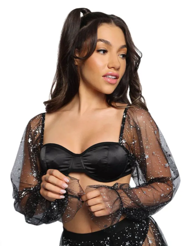 Starlight Lover Mesh Crop Top sold by iHeartRaves
