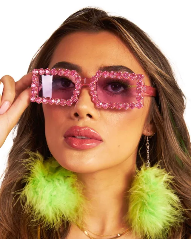 Bling It On Rhinestone Sunglasses made by iHeartRaves