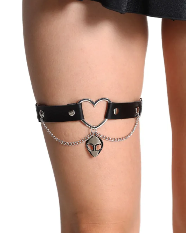 Alien BB Chain Single Leg Garter sold by iHeartRaves