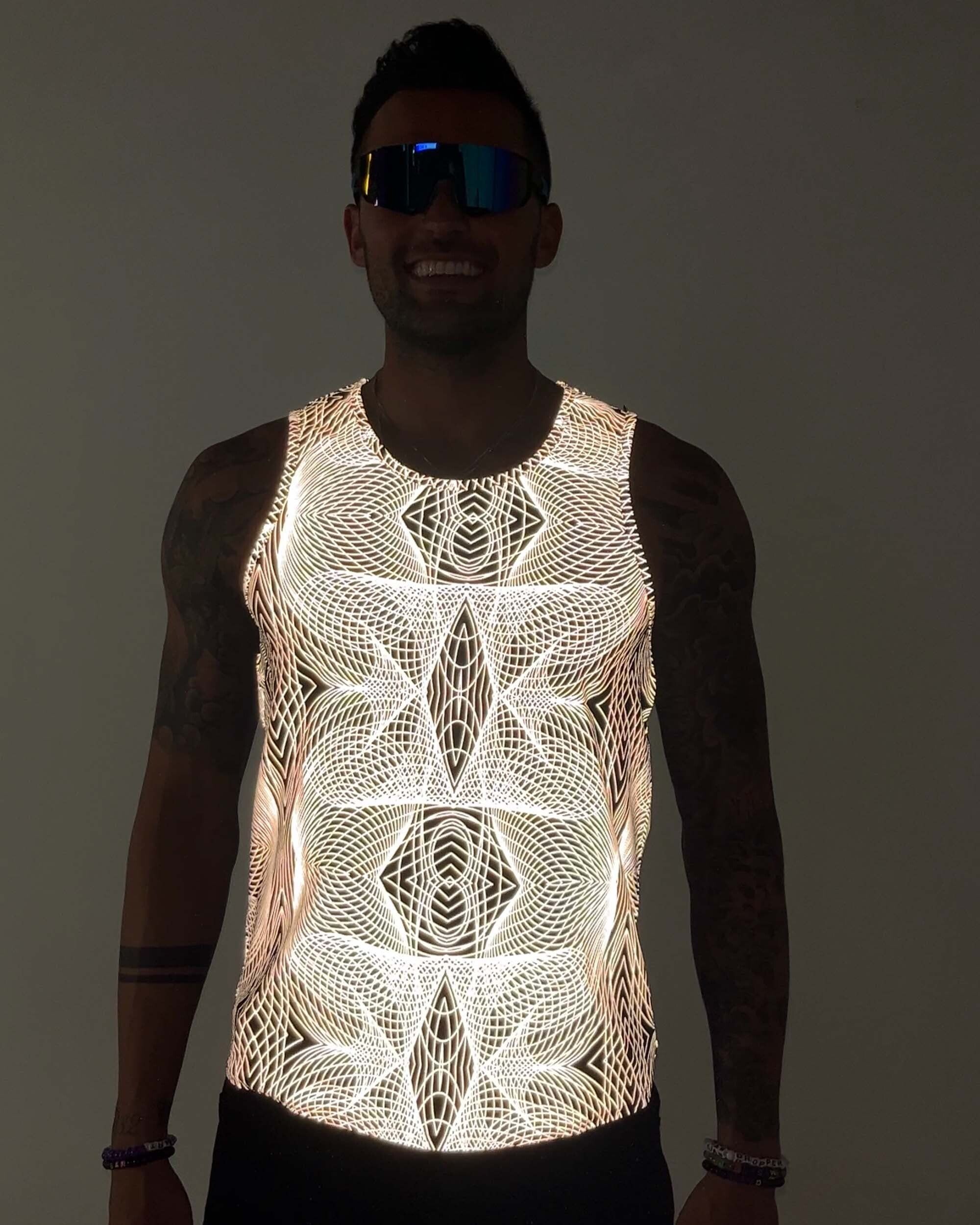 Deep Night Reflective Men's Tank Top sold by iHeartRaves