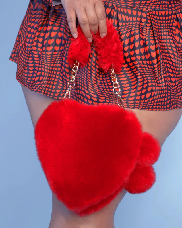 Lovesick Furry Heart Purse sold by iHeartRaves