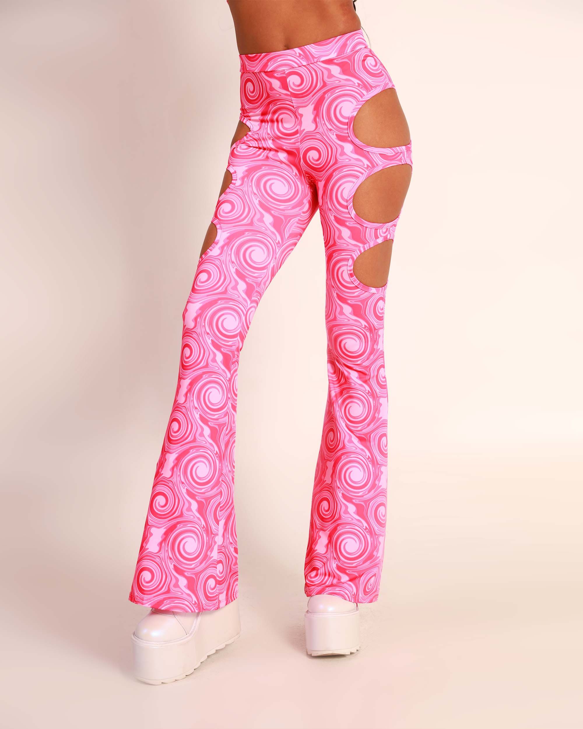 Mellow Flow Cutout Bell Bottoms sold by iHeartRaves