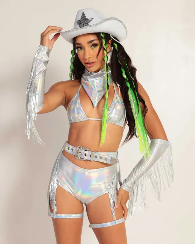 Holographic Freak Cowgirl Costume Set sold by iHeartRaves