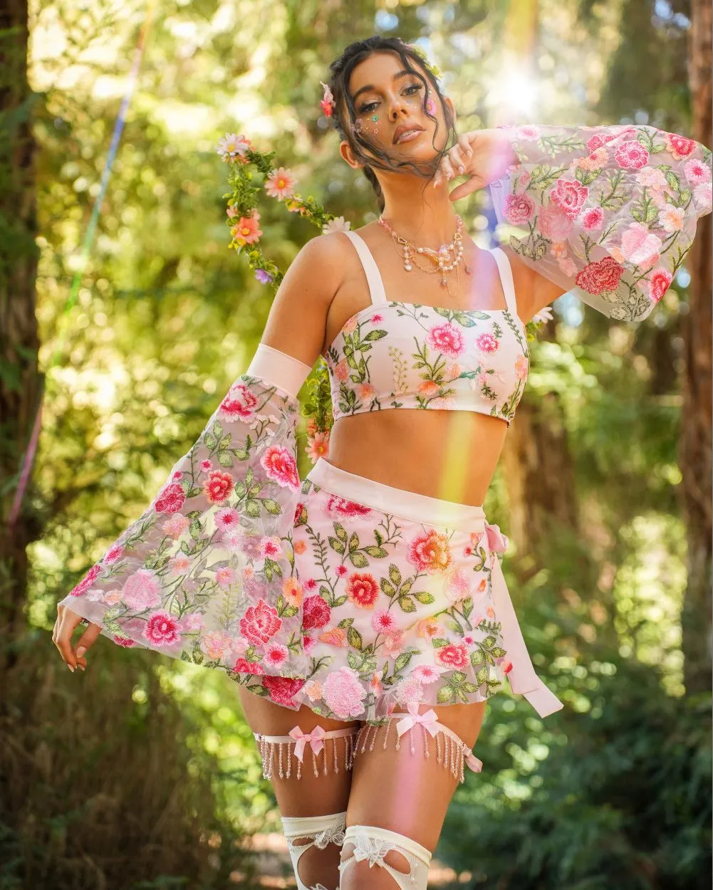 Pixie Petals Cami Top with Sleeves sold by iHeartRaves