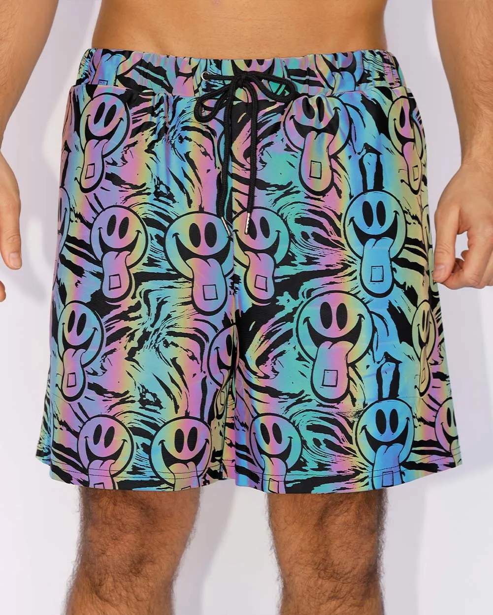 Happy Hour Rainbow Reflective Shorts sold by iHeartRaves