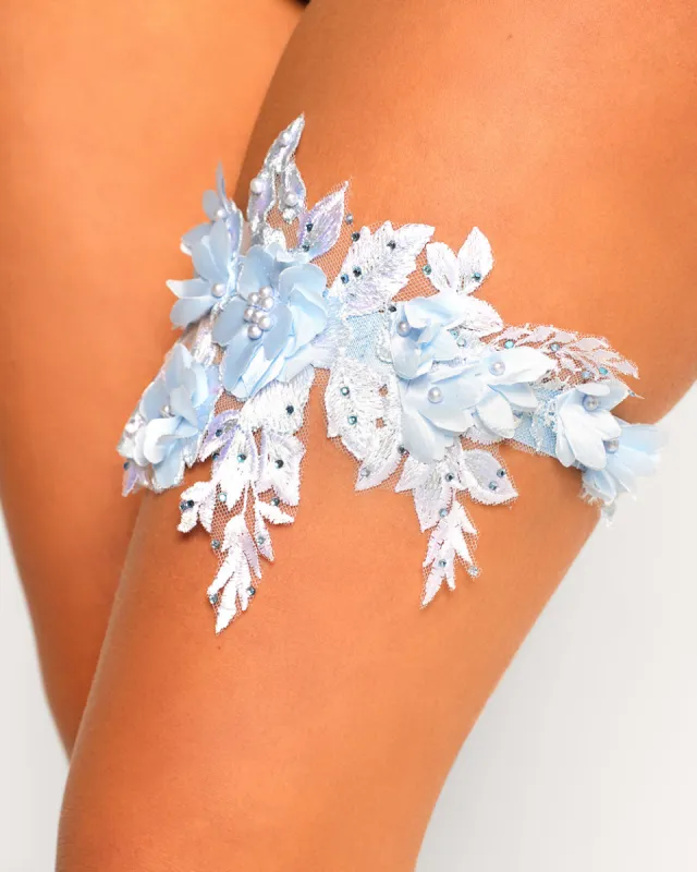 Woodland Whisper Flower Pair Leg Garters sold by iHeartRaves