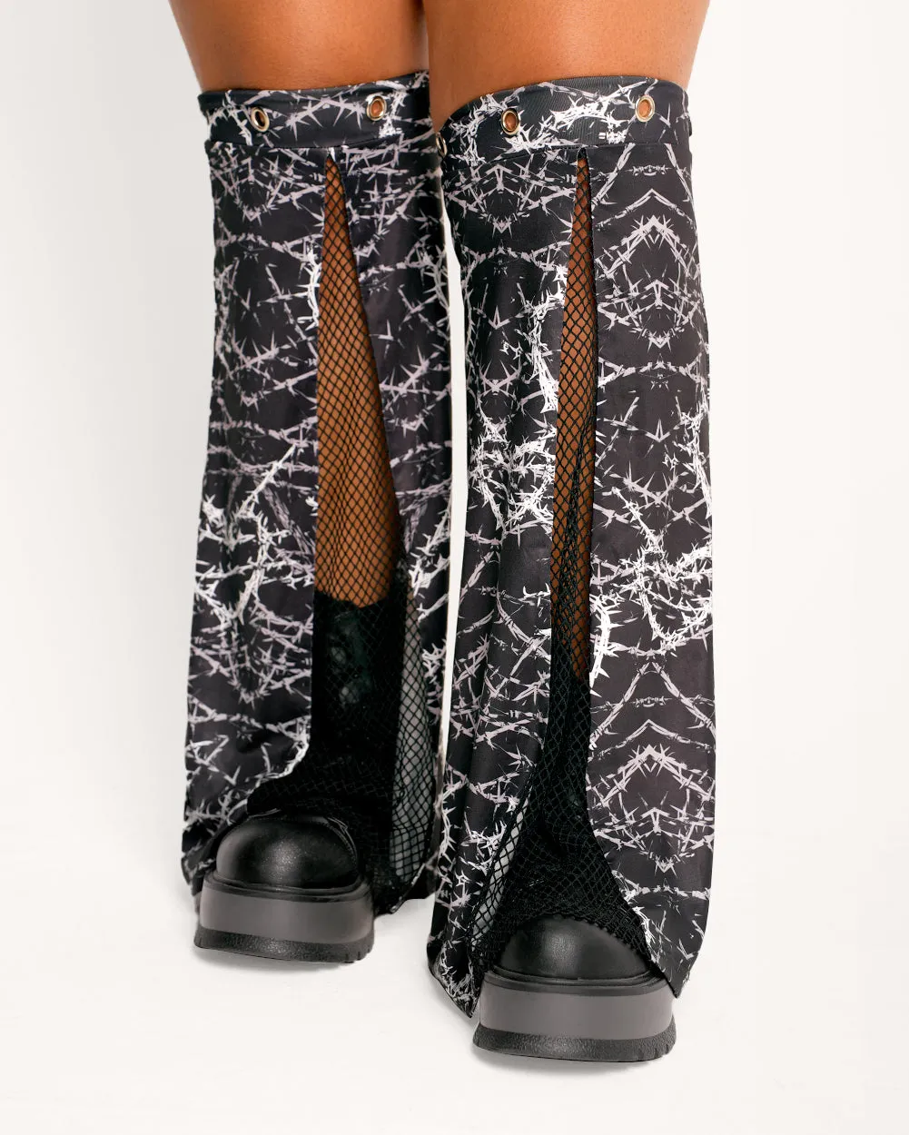 Sunflowerraver x iHR I'm Sensitive Fishnet Leg Warmers sold by iHeartRaves