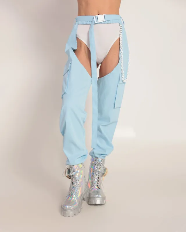 Forecast is Cloudy Buckle Chain Chaps sold by iHeartRaves