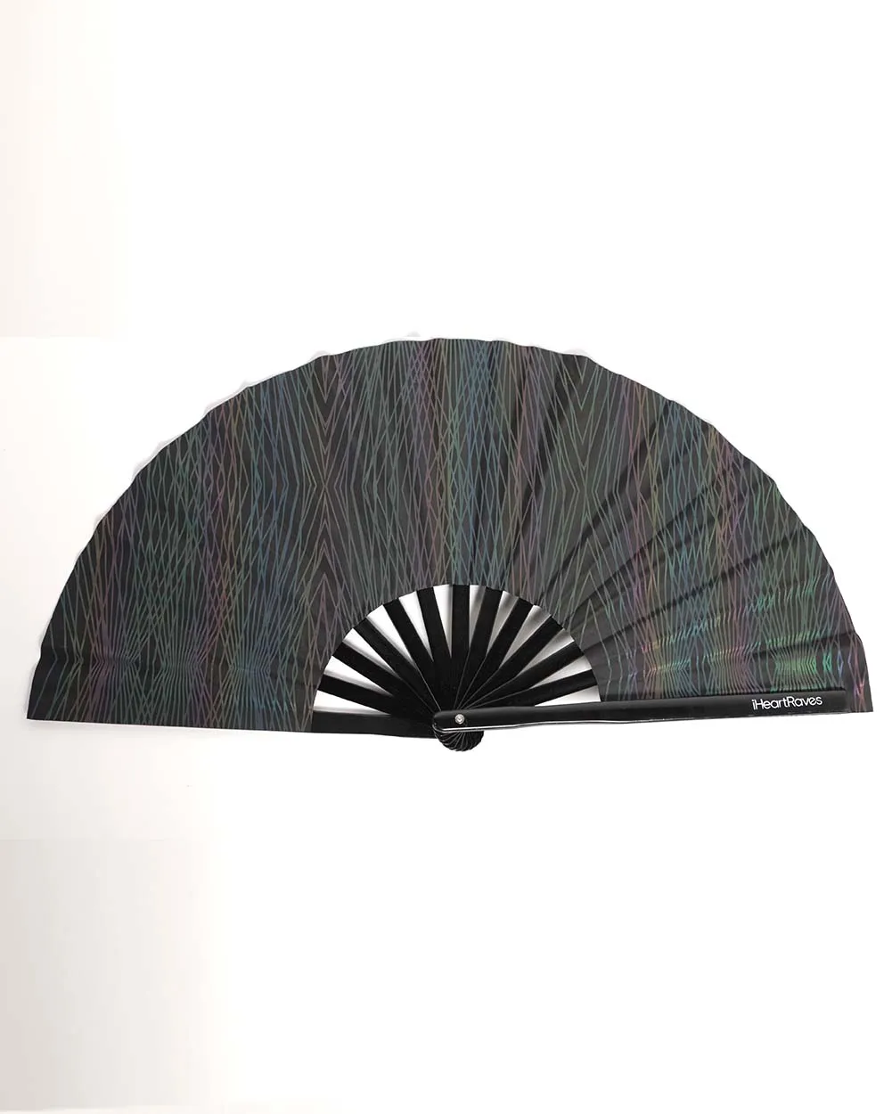 Deep Night Rainbow Reflective Hand Fan sold by iHeartRaves product image thumbnail 2