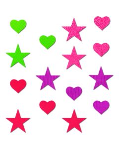 Pastease Confetti Baby Star & Heart Body Pasties sold by iHeartRaves