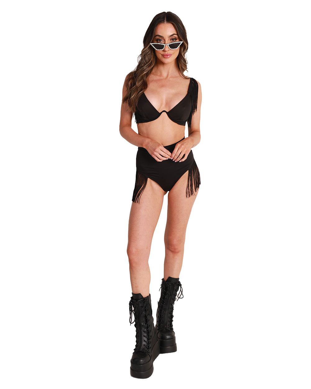 Get Freaky Fringe Bra Top sold by iHeartRaves product image thumbnail 3