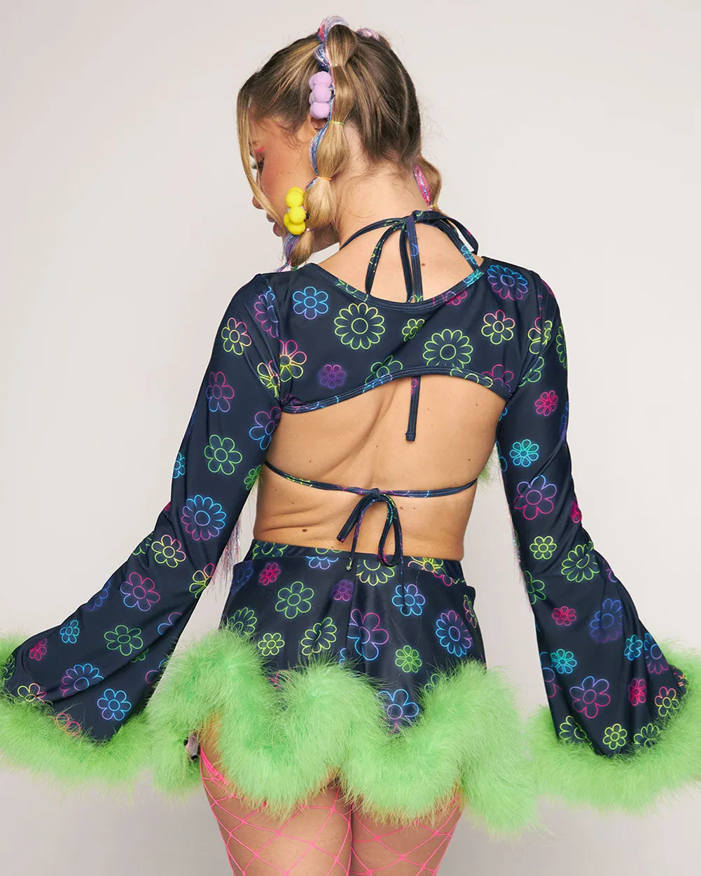 Happy Daze Ultra Crop Top sold by iHeartRaves product image thumbnail 2