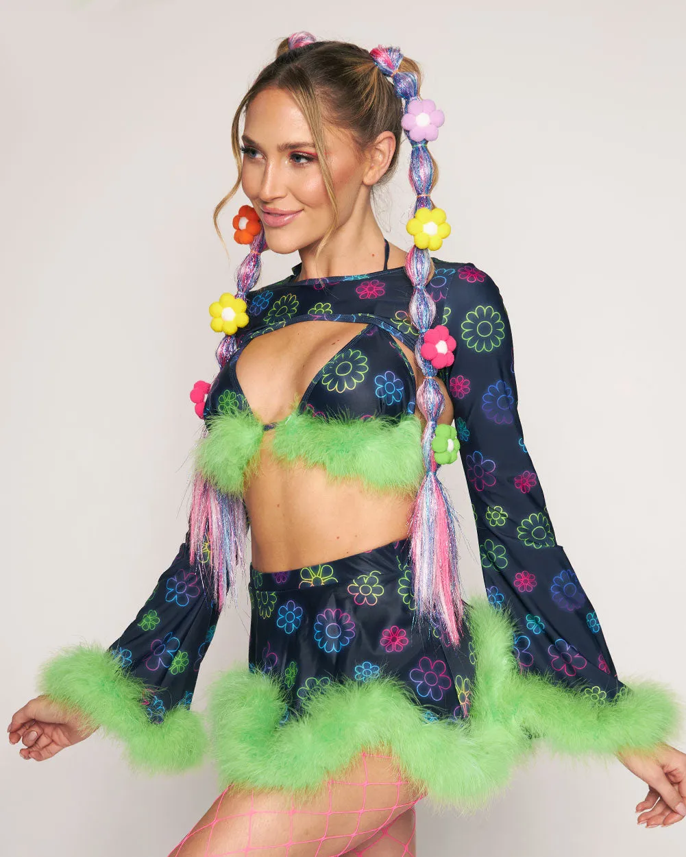 Happy Daze Ultra Crop Top sold by iHeartRaves product image thumbnail 3