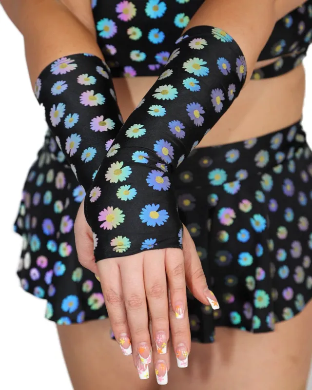 Crazy Daisy Reflective Arm Warmers sold by iHeartRaves